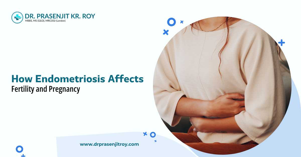 How endometriosis affects fertility and pregnancy – woman experiencing pelvic pain associated with endometriosis, infertility, reproductive health complications, and pregnancy challenges